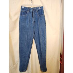 Open Trails Vintage High Waisted Mom Jeans Medium Wash Denim Size 8 Short 26x27
